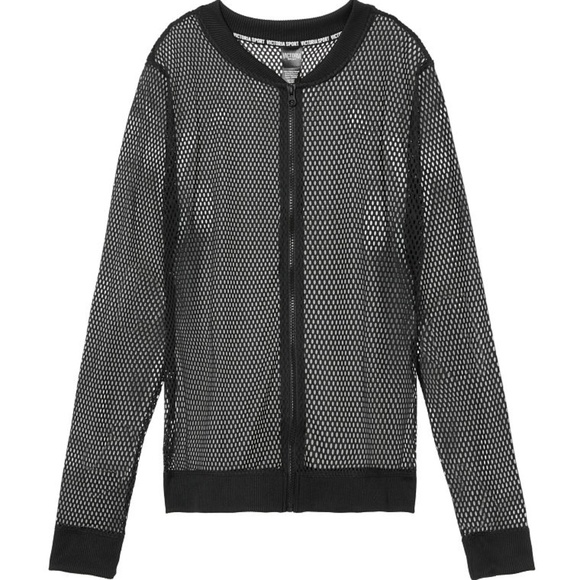 Sport Mesh Bomber Jacket Black NWOT - Picture 2 of 2